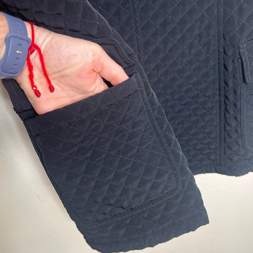 ESPRIT Black Quilted Jacket Large - Picture 6 of 14